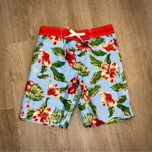 HANNA ANDERSSON~Boys Tropical Floral Swim Trunks Bathing Suit~Size 110~SKU170